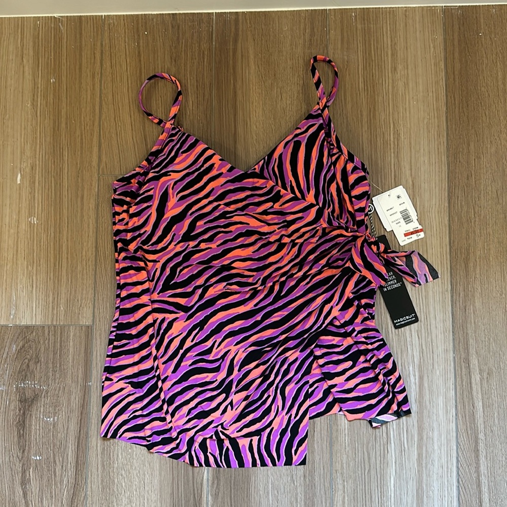 Magicsuit tankini bathing suit top with built in bra
